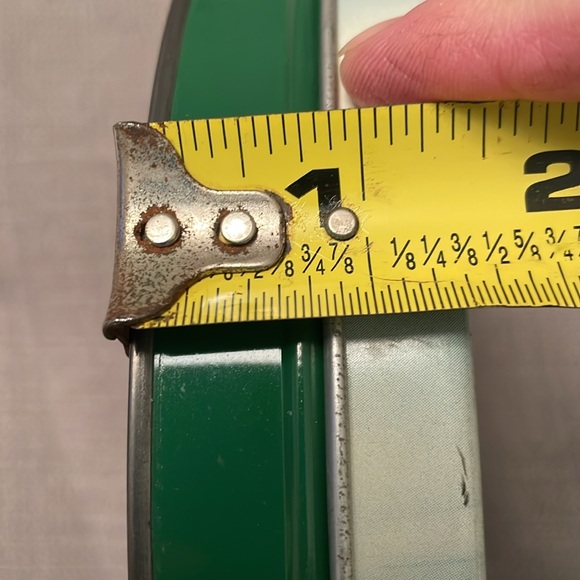 Vintage Cookie Tin by OLIVE Can Chicago with Winter Scenery Horse Drawn Sleigh - Picture 5 of 8